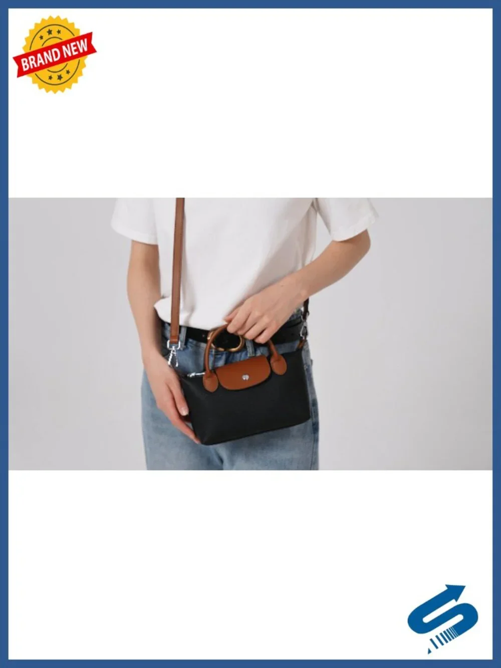 Genuine Leather Crossbody Bag Mini Tote Shoulder Satchel Purse Adjustable Strap